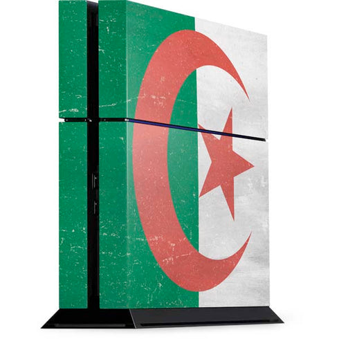 Algeria Flag Distressed PS4 Console Skin
